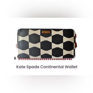 Kate Spade like new continental wallet. Very hard to find unique design.